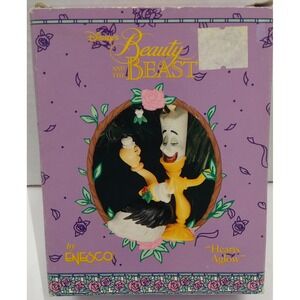 Disney Beauty & The Beast Hand Painted Lumiere and Fifi Feather duster Ornament